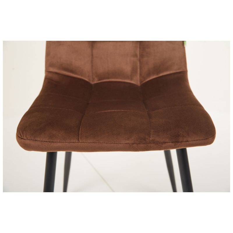 Стілець Cherry чорний/вельвет кавовий AMF