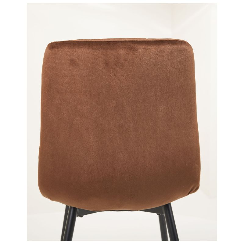 Стілець Cherry чорний/вельвет кавовий AMF