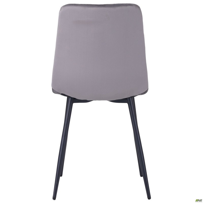 Стілець Cherry чорний/вельвет сірий AMF