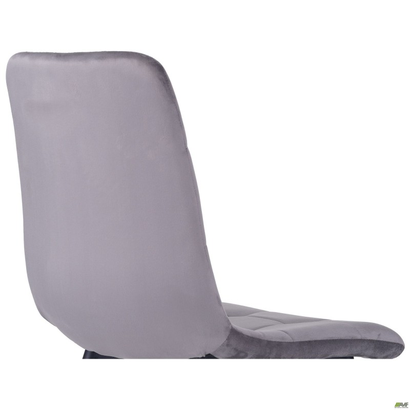 Стілець Cherry чорний/вельвет сірий AMF