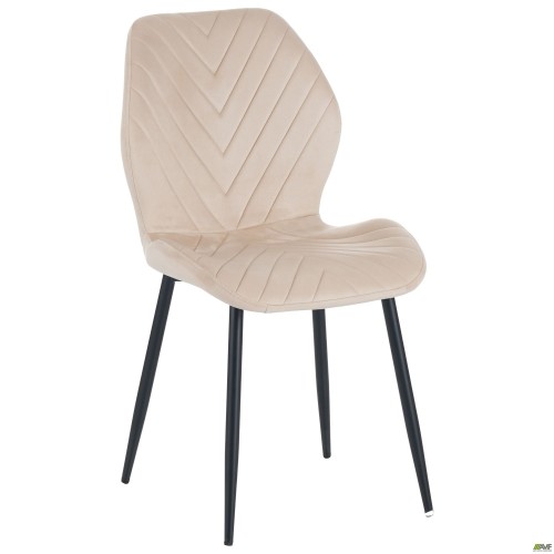 Стілець Daisy чорний/ вельвет бежевий AMF