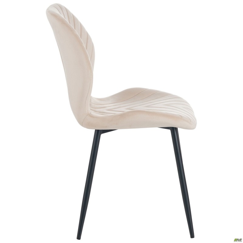 Стілець Daisy чорний/ вельвет бежевий AMF