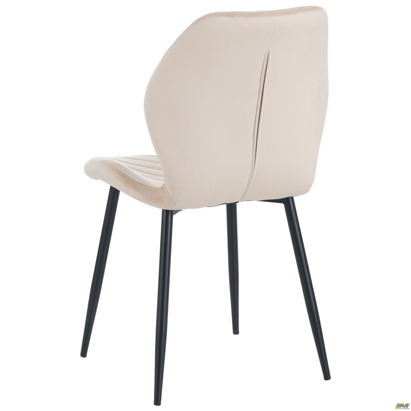 Стілець Daisy чорний/ вельвет бежевий AMF