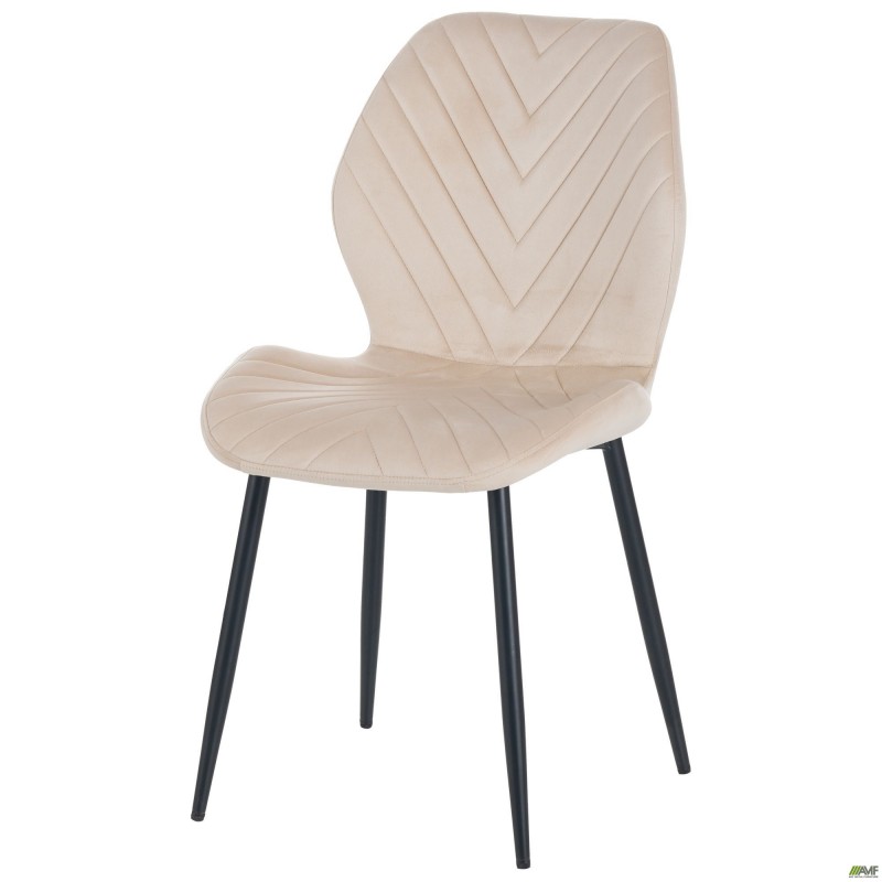 Стілець Daisy чорний/ вельвет бежевий AMF