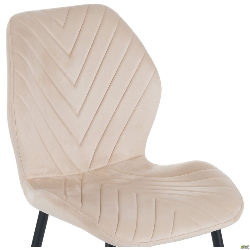 Стілець Daisy чорний/ вельвет бежевий AMF