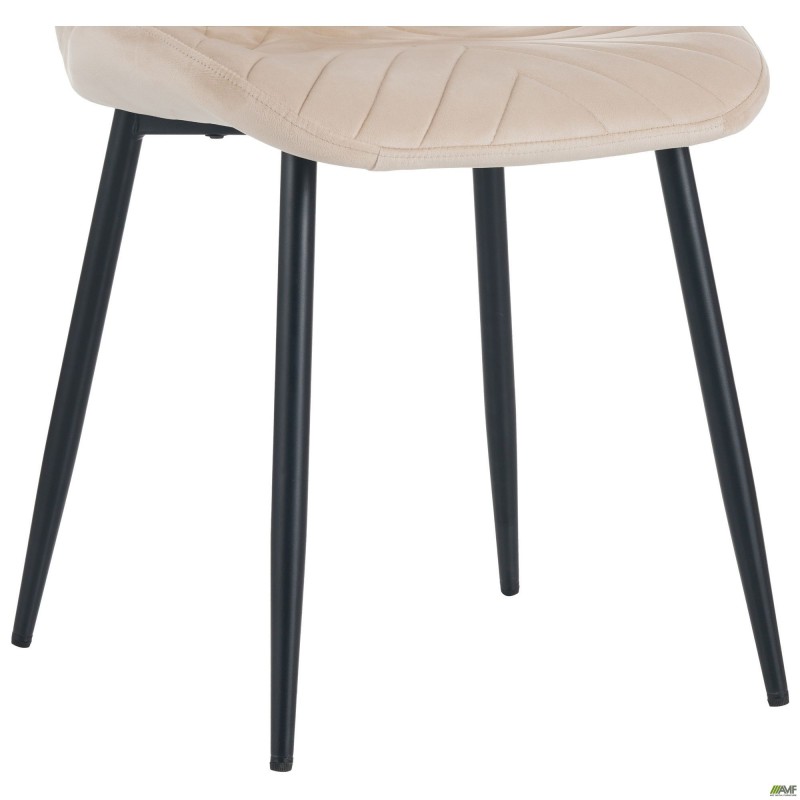 Стілець Daisy чорний/ вельвет бежевий AMF