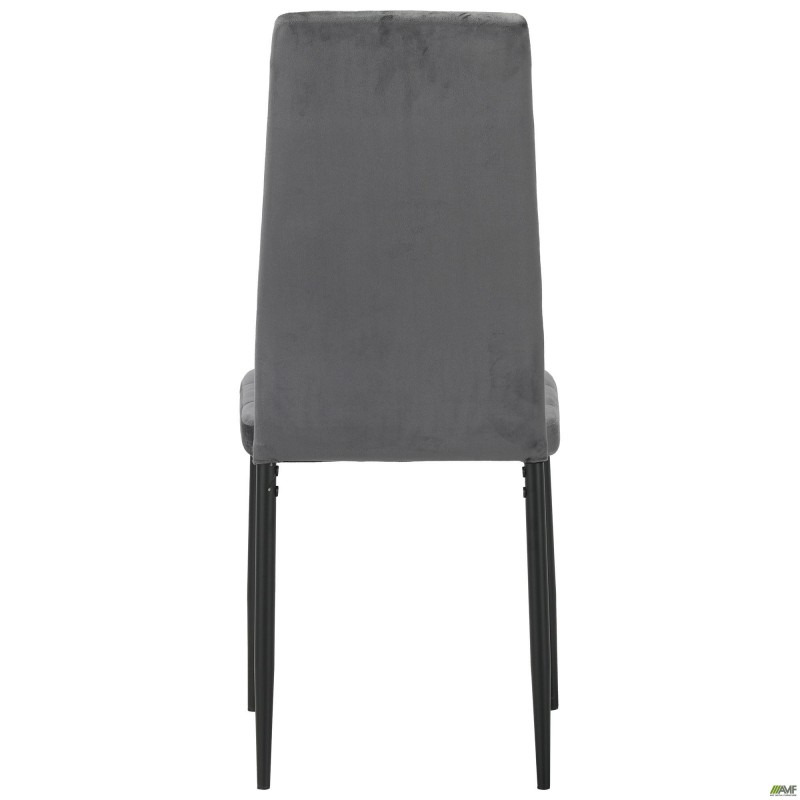 Стілець Hunter чорний/вельвет темно-сірий AMF