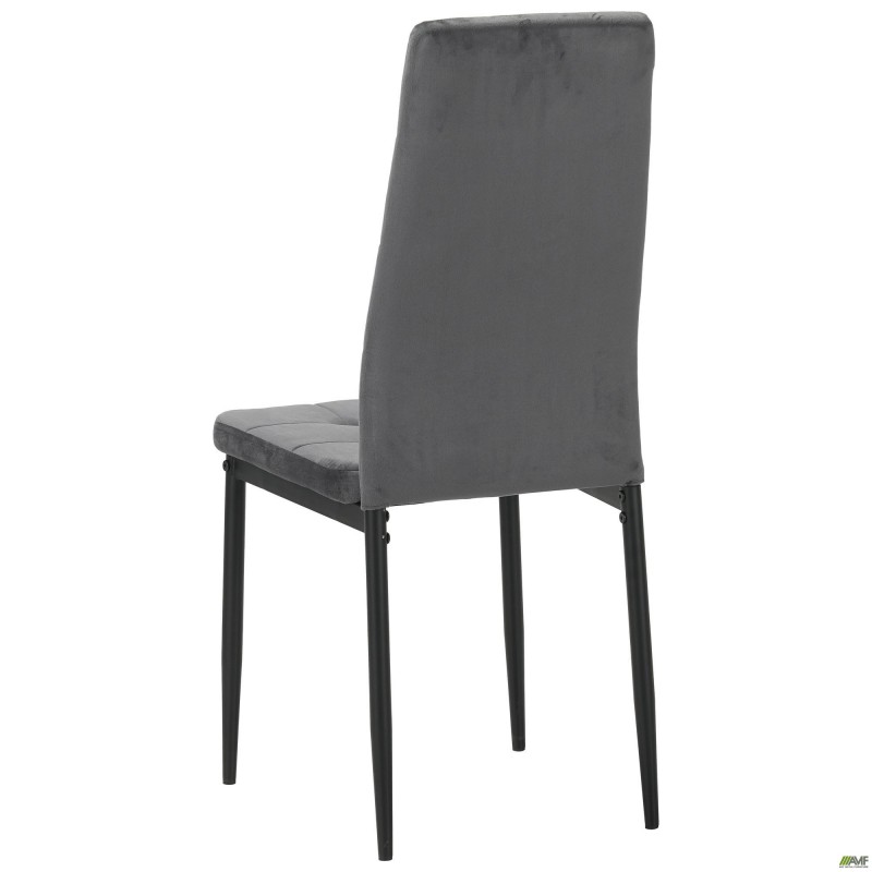 Стілець Hunter чорний/вельвет темно-сірий AMF