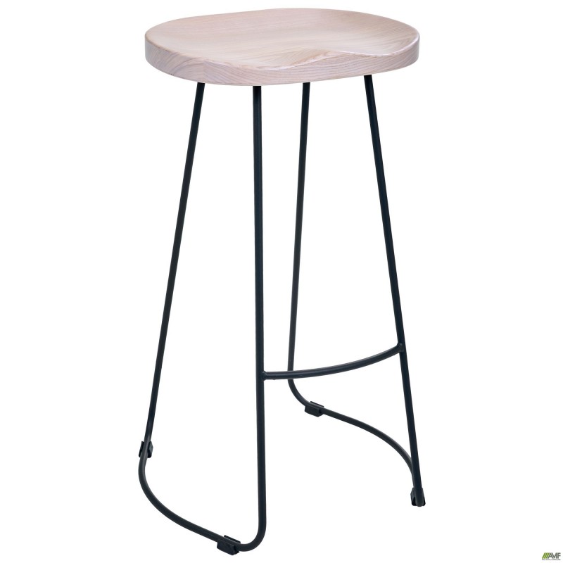 Стілець Jam чорний графіт Ясен вибілений AMF