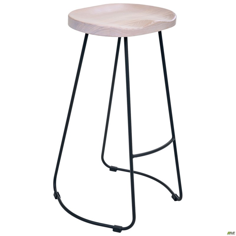 Стілець Jam чорний графіт Ясен вибілений AMF