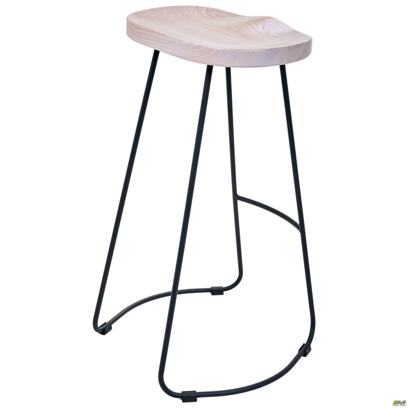 Стілець Jam чорний графіт Ясен вибілений AMF