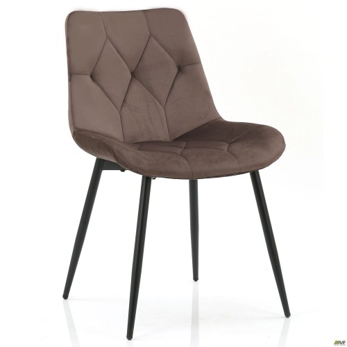 Стілець Justin вельвет темно-коричневий AMF