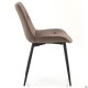 Стілець Justin вельвет темно-коричневий AMF