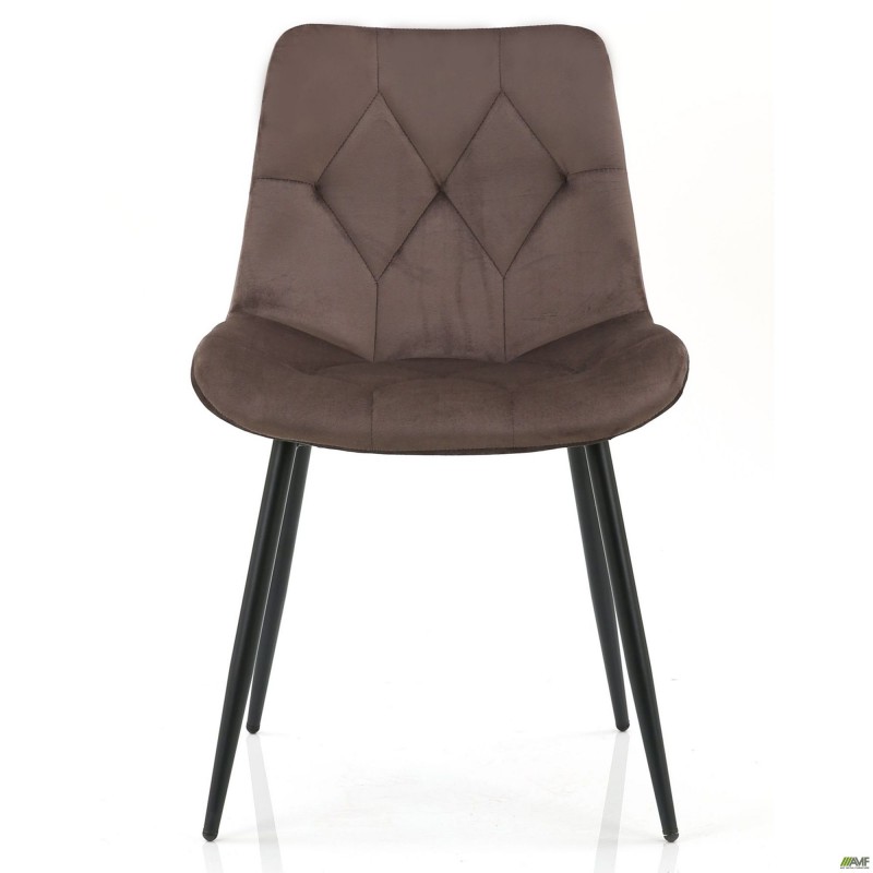 Стілець Justin вельвет темно-коричневий AMF