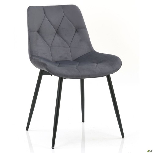 Стілець Justin вельвет темно-сірий AMF