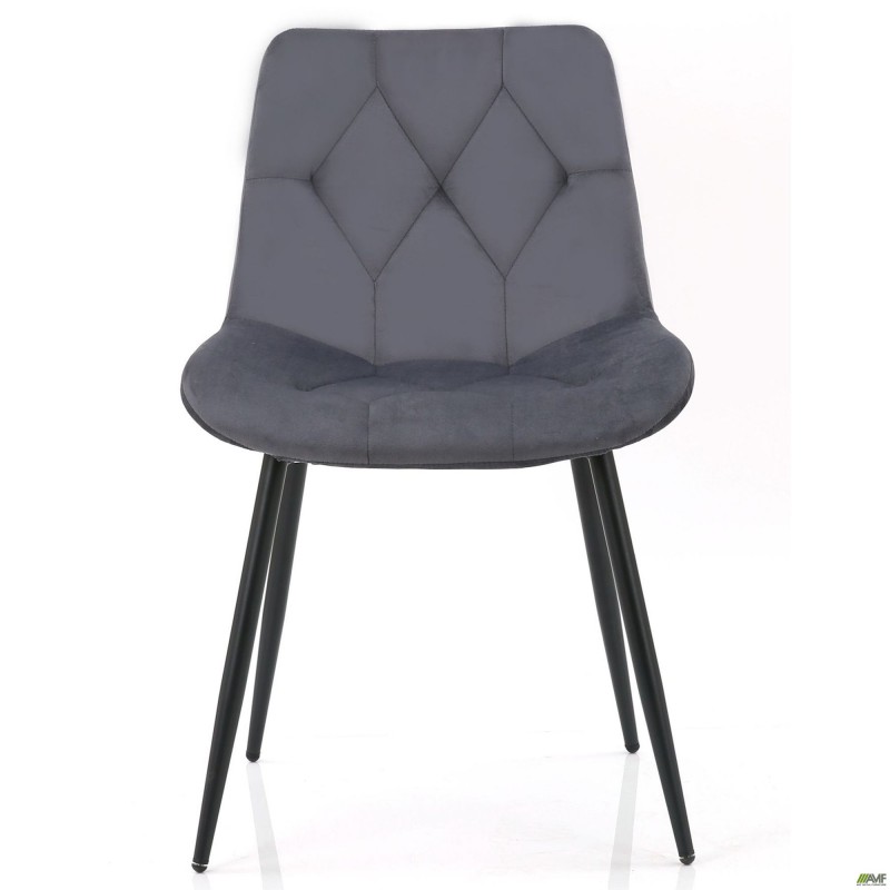 Стілець Justin вельвет темно-сірий AMF