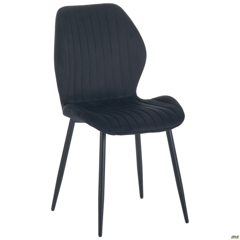 Стілець Lily чорний/вельвет чорний AMF