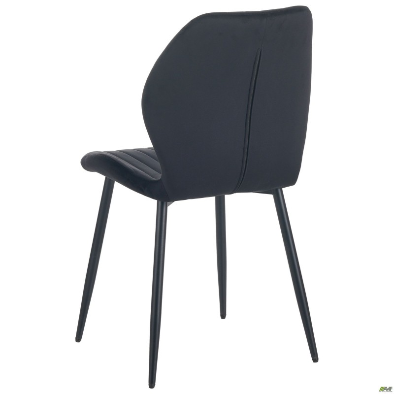 Стілець Lily чорний/вельвет чорний AMF