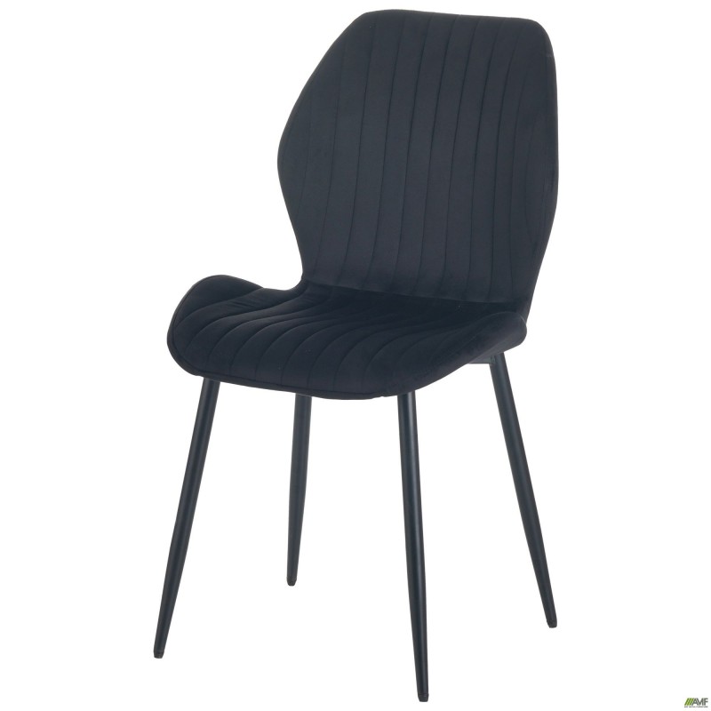 Стілець Lily чорний/вельвет чорний AMF