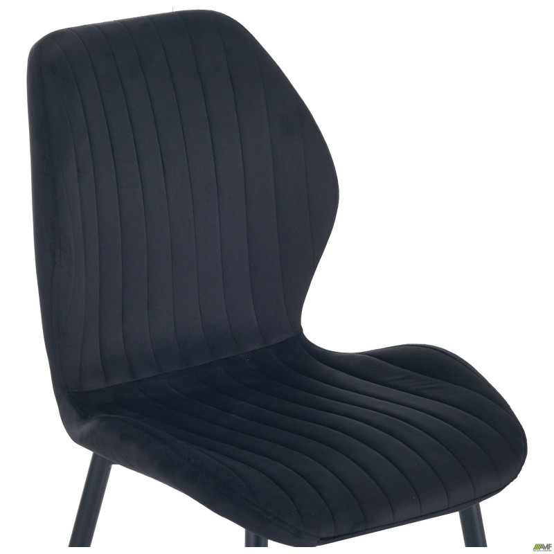 Стілець Lily чорний/вельвет чорний AMF
