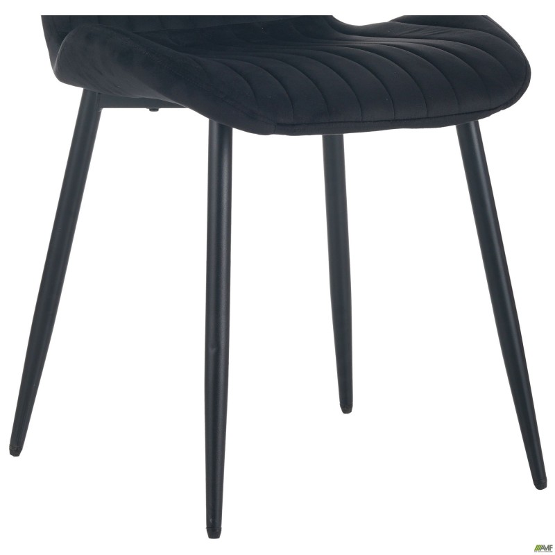 Стілець Lily чорний/вельвет чорний AMF