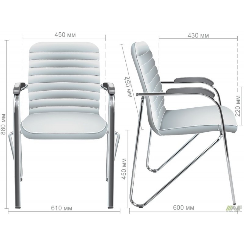 Стілець Rumba хром орех Неаполь N-20 AMF