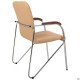 Стілець Rumba хром орех Шкірзам бежевий AMF