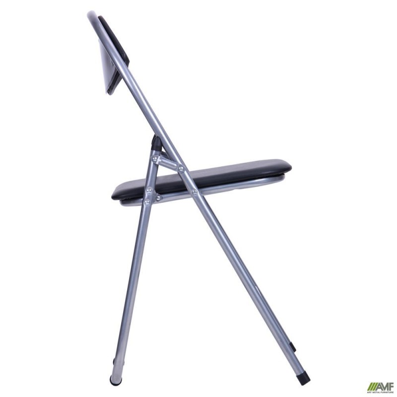 Стілець Джокер алюм ПВХ чорний AMF