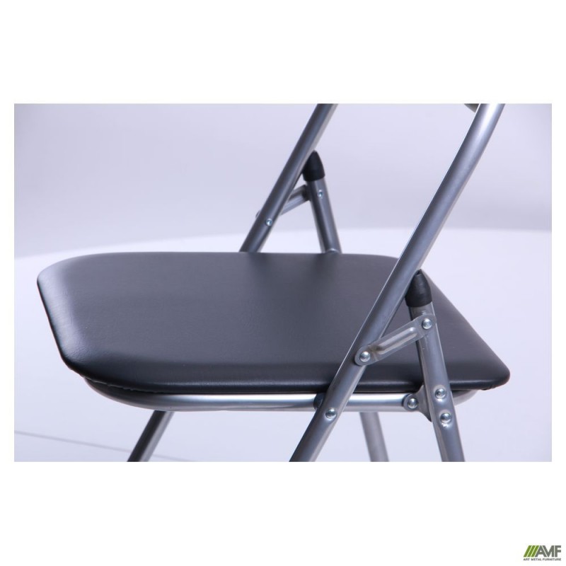Стілець Джокер алюм ПВХ чорний AMF