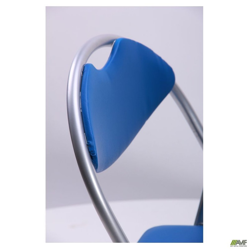 Стілець Джокер алюм ПВХ синій AMF