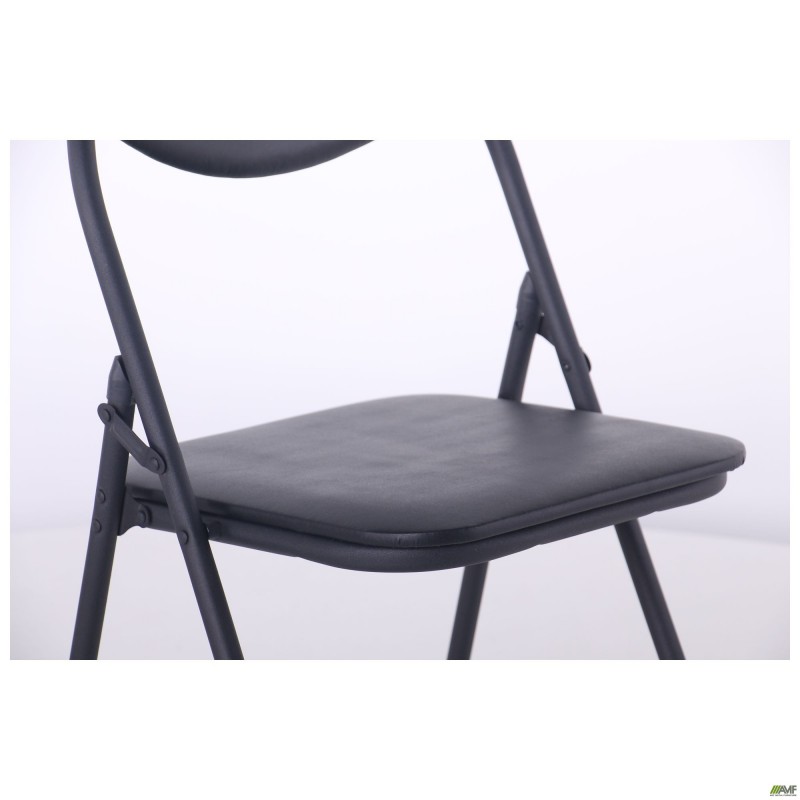 Стілець Джокер чорний ПВХ чорний AMF