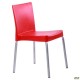 Стілець Корсика алюм пластик червоний AMF