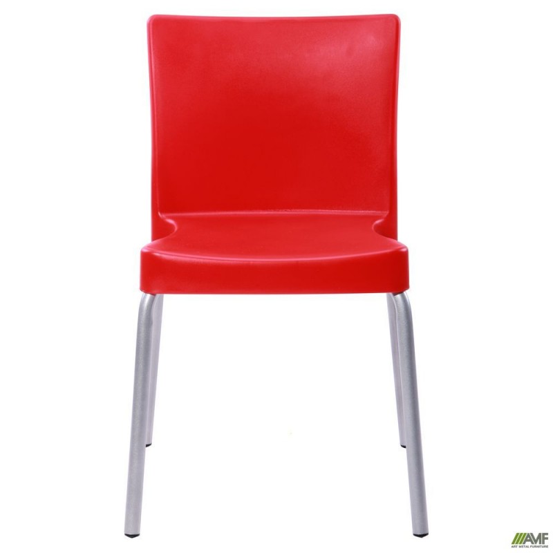 Стілець Корсика алюм пластик червоний AMF