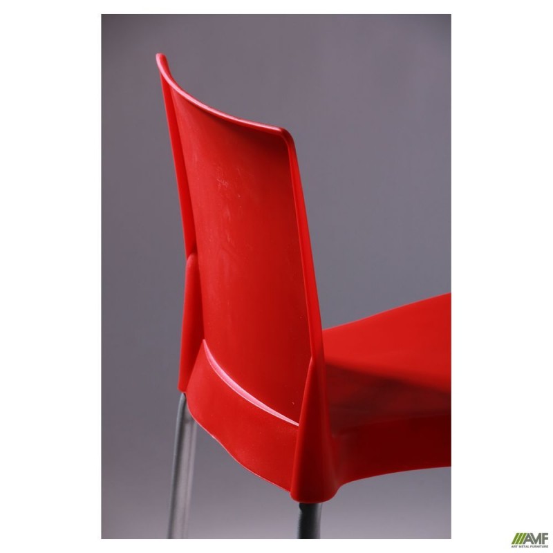 Стілець Корсика алюм пластик червоний AMF