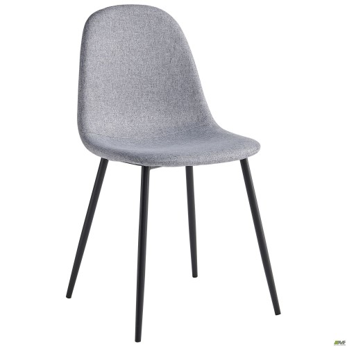 Стілець Лучія чорний світло-сірий AMF