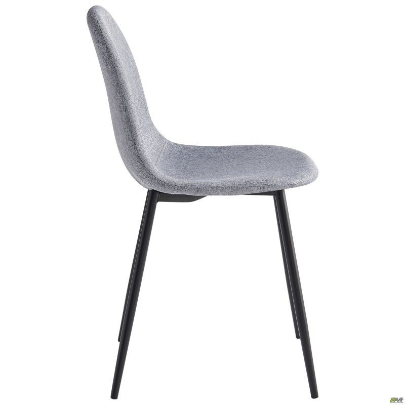 Стілець Лучія чорний світло-сірий AMF