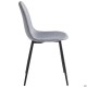 Стілець Лучія чорний світло-сірий AMF