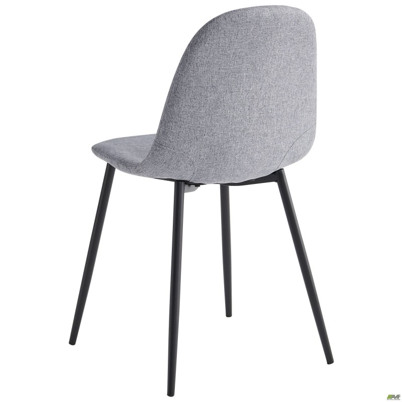 Стілець Лучія чорний світло-сірий AMF