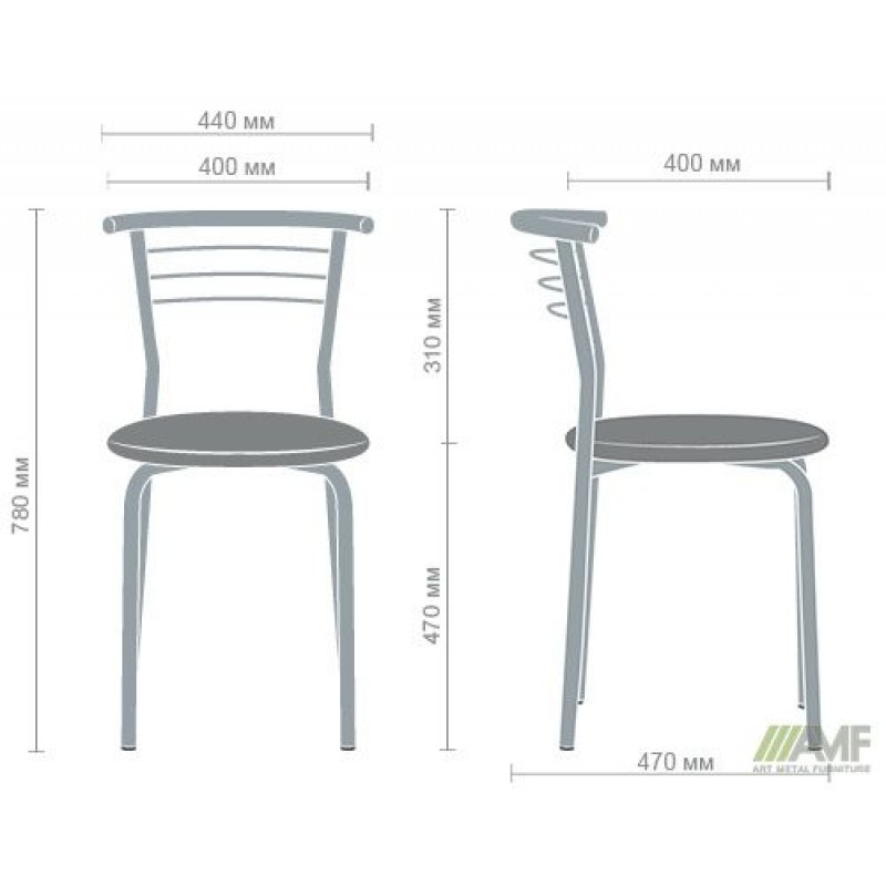 Стілець Маркос чорний Неаполь N-35 AMF
