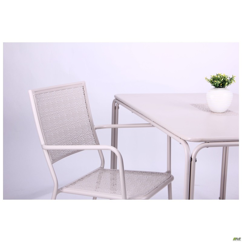 Стілець Мулен hy-c087 сталь сітка pm-019 світло сірий 7502 П3 AMF