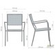 Стілець Мулен hy-c087 сталь сітка pm-019 світло сірий 7502 П3 AMF