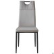 Стілець обідній Alabama чорний/вельвет світло-сірий AMF