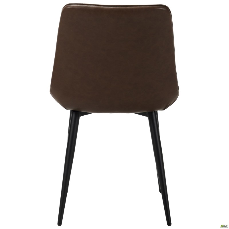 Стілець обідній Arkansas-D чорний/шкірозамінник камел AMF