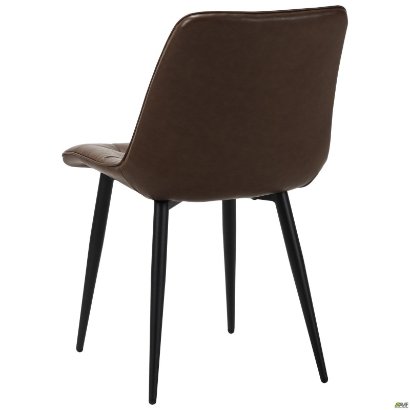 Стілець обідній Arkansas-D чорний/шкірозамінник камел AMF