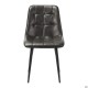 Стілець обідній Arkansas-D чорний/шкірзам сірий AMF