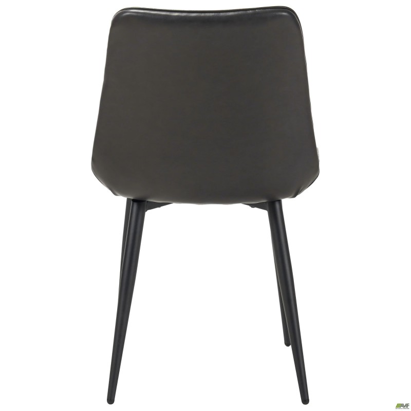 Стілець обідній Arkansas-D чорний/шкірзам сірий AMF