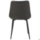 Стілець обідній Arkansas-D чорний/шкірзам сірий AMF