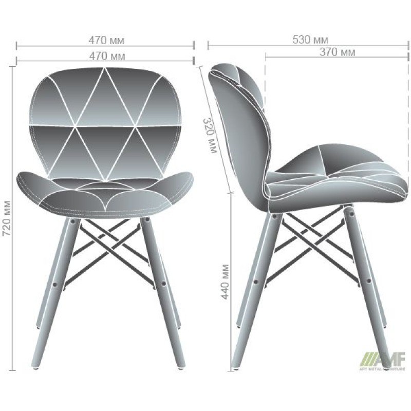 Стілець обідній Betani-С вельвет бежевий AMF