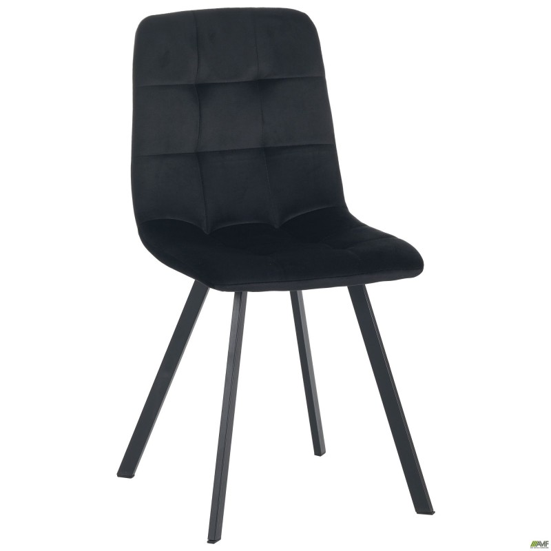 Стілець обідній Harlem чорний/велюр чорний AMF