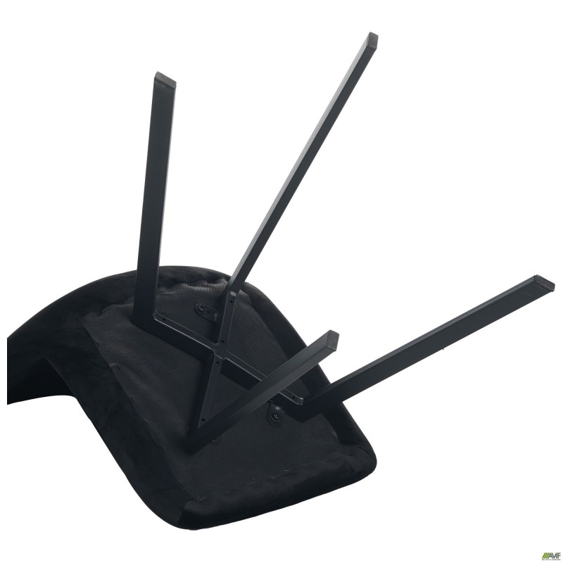 Стілець обідній Harlem чорний/велюр чорний AMF